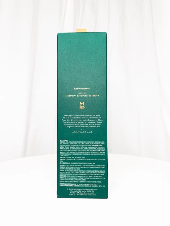 NEW Williams Sonoma Into the Woods Diffuser Reed • Iced Evergreen • Spruce 5 oz - Image 2 of 4