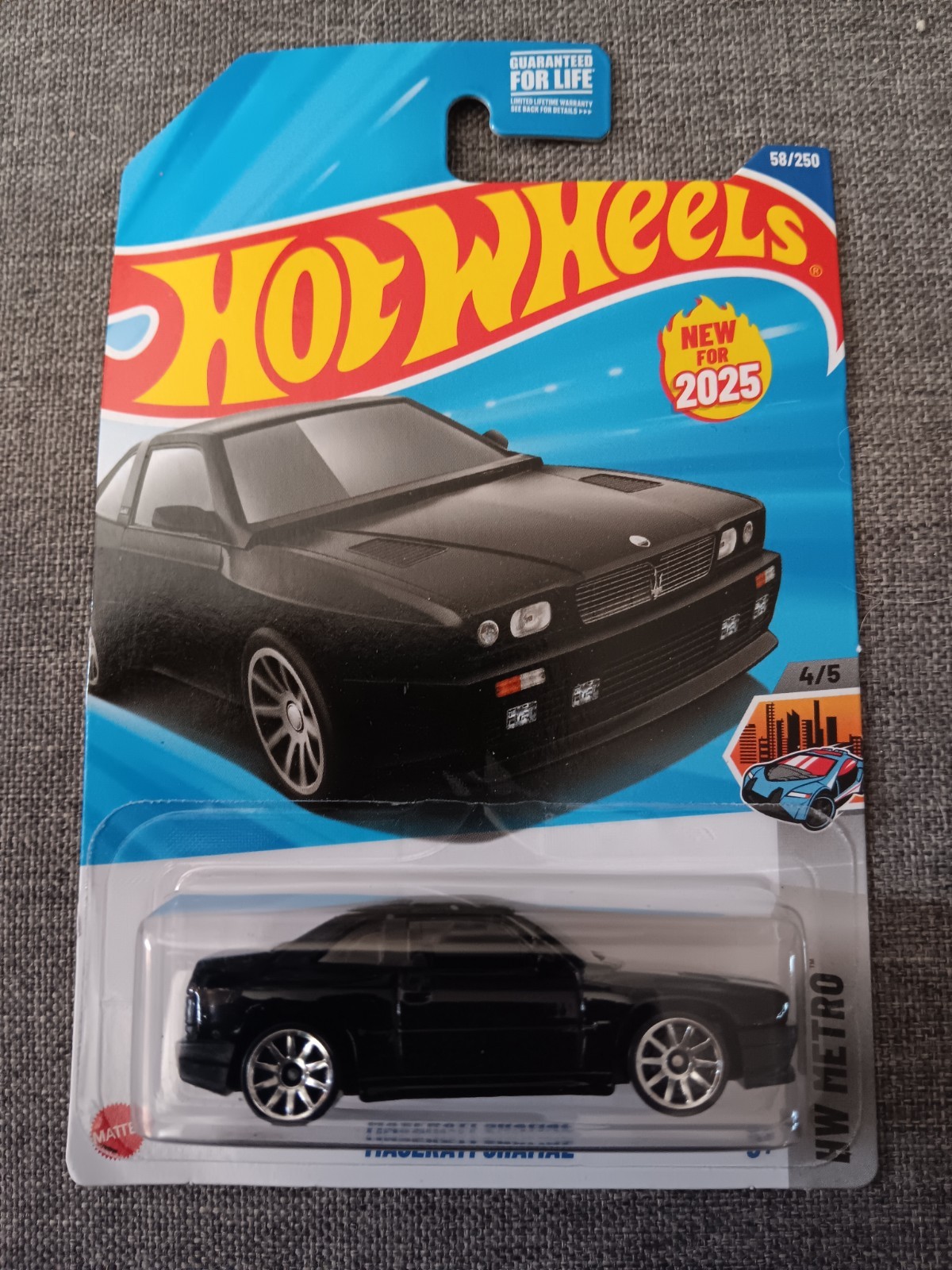 2025 Hot Wheels HW METRO 4/5 Maserati Shamal 58/250 (Black)