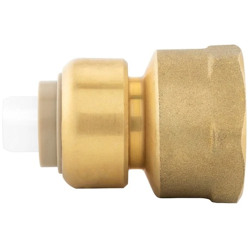 Jones Stephens C77422LF 1/2" x 3/4" FPT (Bagged) PlumBite Push On - Brass - Picture 2 of 4