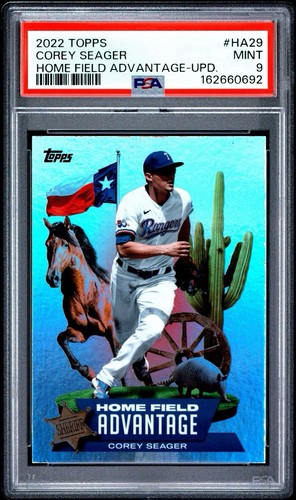 Corey Seager 2022 Topps #HA-29 Home Field Advantage SP -  Texas Rangers PSA 9