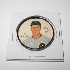 1962 Salada Baseball Pin Coin #66 Roy Sievers Chicago White Sox Near Mint