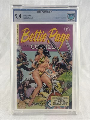 BETTIE PAGE COMICS #1 CDCS 9.4 WHITE PAGES Dave Stevens Cover Dark Horse 1996