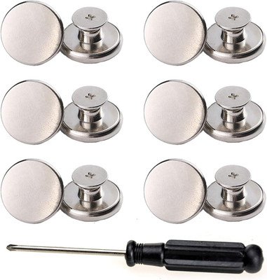 17Mm Replacement Jeans Buttons, 12 Sets Perfect Fit Instant Adjustable