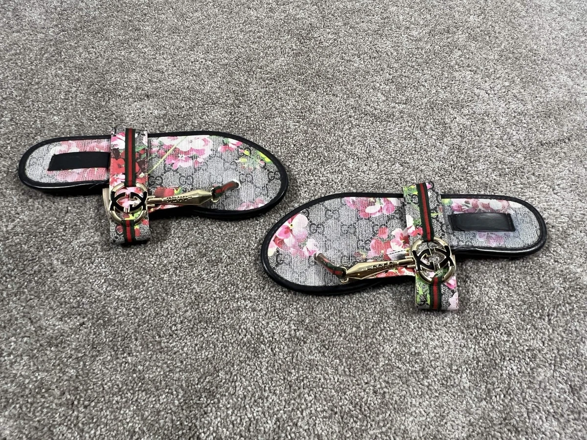 Gucci Flat (Under 1 in) Floral Sandals for Women for sale | eBay