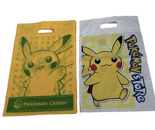 Pokemon Center Japan Shopping Bags 10 Japanese Pikachu Yellow And Green