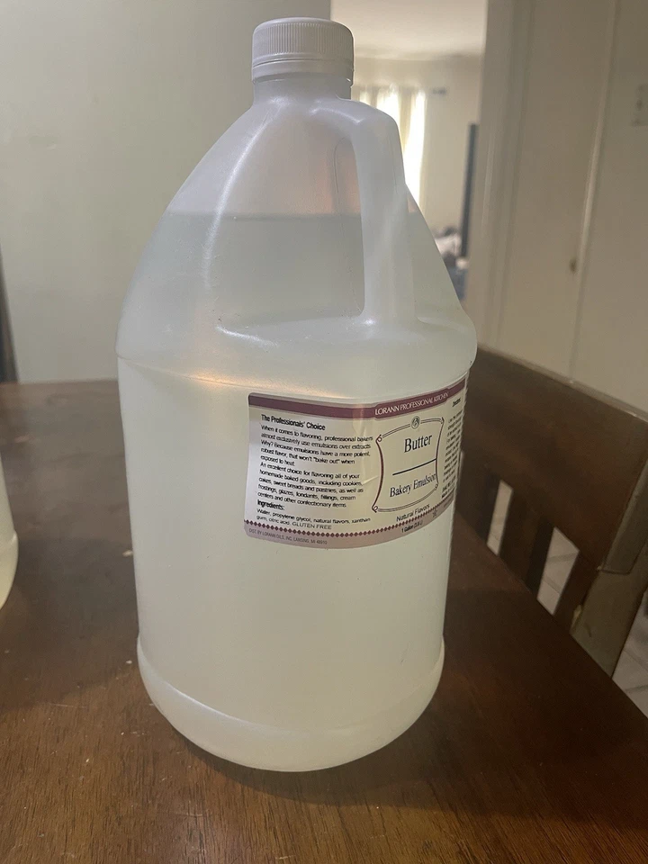 LorAnn Oils 1 Gallon All-Natural Butter Bakery Emulsion - Image 3 of 3