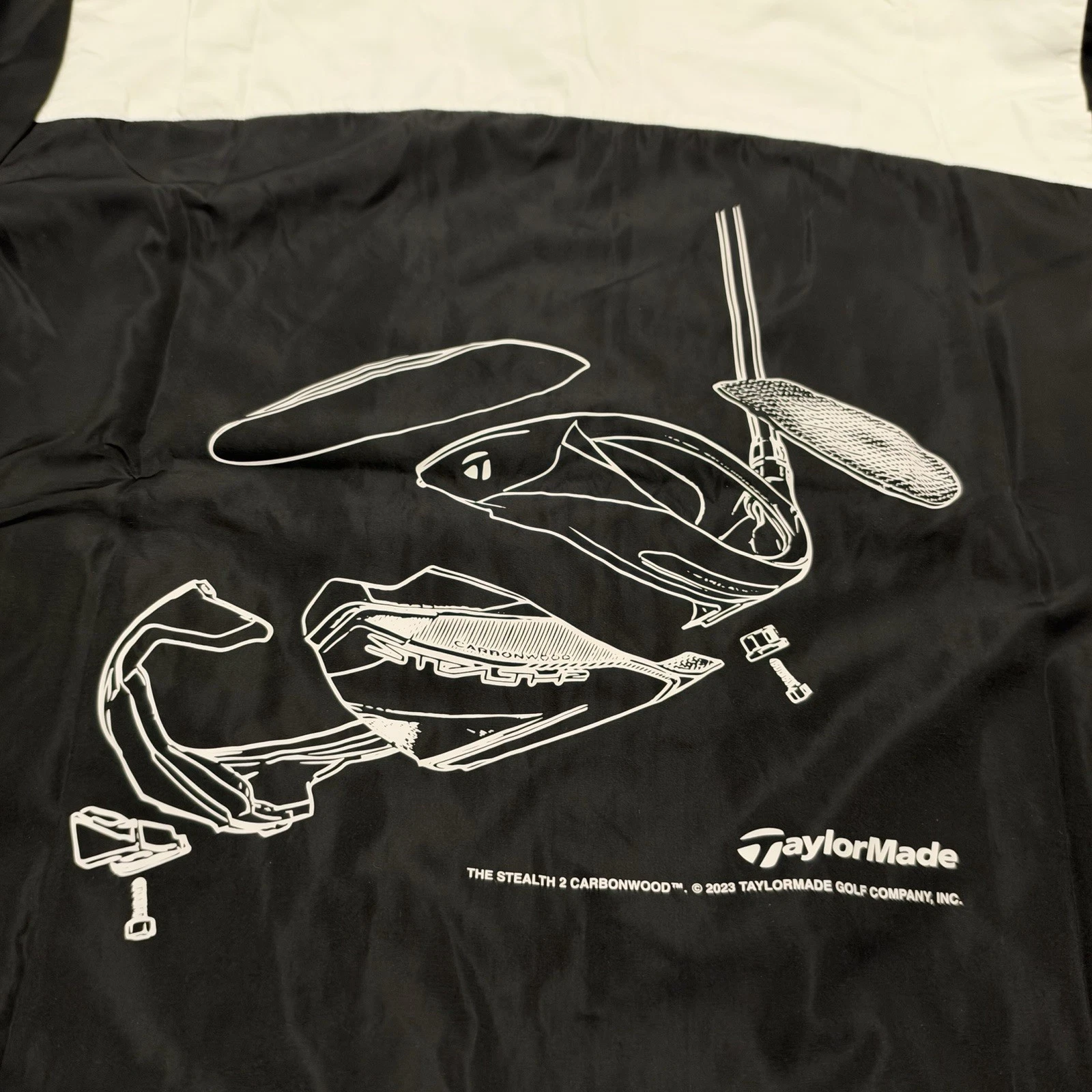 NEW Malbon Golf x TaylorMade Stealth Component Nylon Jacket Black Size XL RARE! - product detail image 8