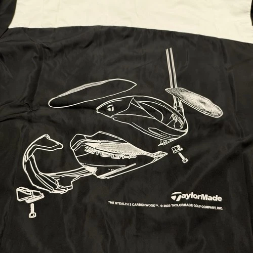 NEW Malbon Golf x TaylorMade Stealth Component Nylon Jacket Black Size XL RARE! image 8