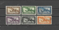 INDO-CHINA , FRANCE , 1933/41 , AIRMAIL , SET OF 6 STAMPS  , VLH/USED