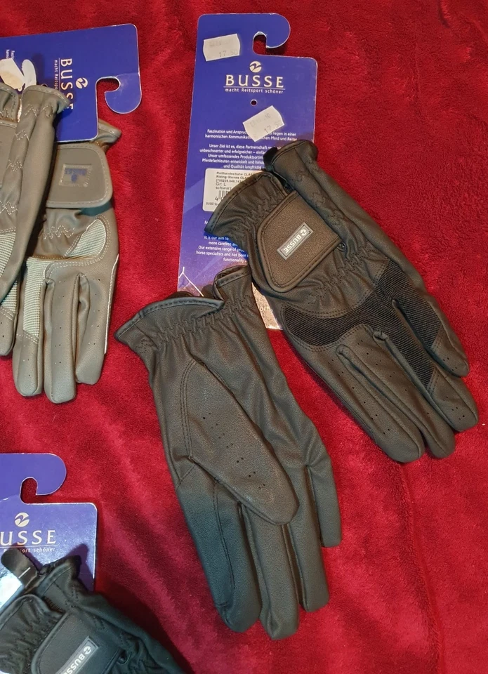 Reitportpaket: 6 Paar Busse Reithandschuhe mit Etikett - Bild 3 von 4