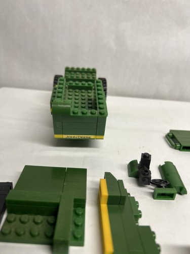 John Deere JD Tractors Tin Tool Box & ERTL Best Lock Toys Combine Pieces Wheels - Picture 6 of 11