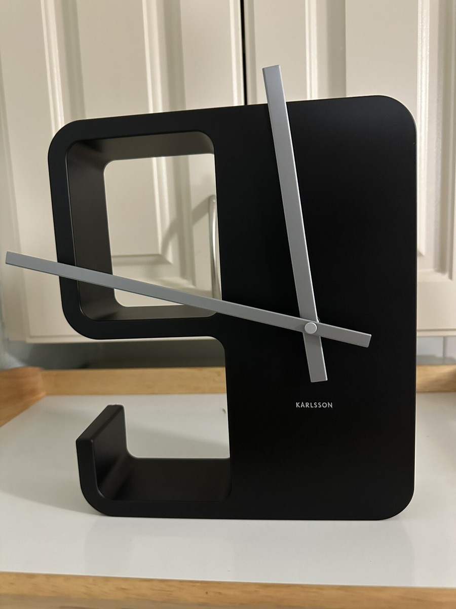 Karlsson Big 9 Wall Clock Black | eBay