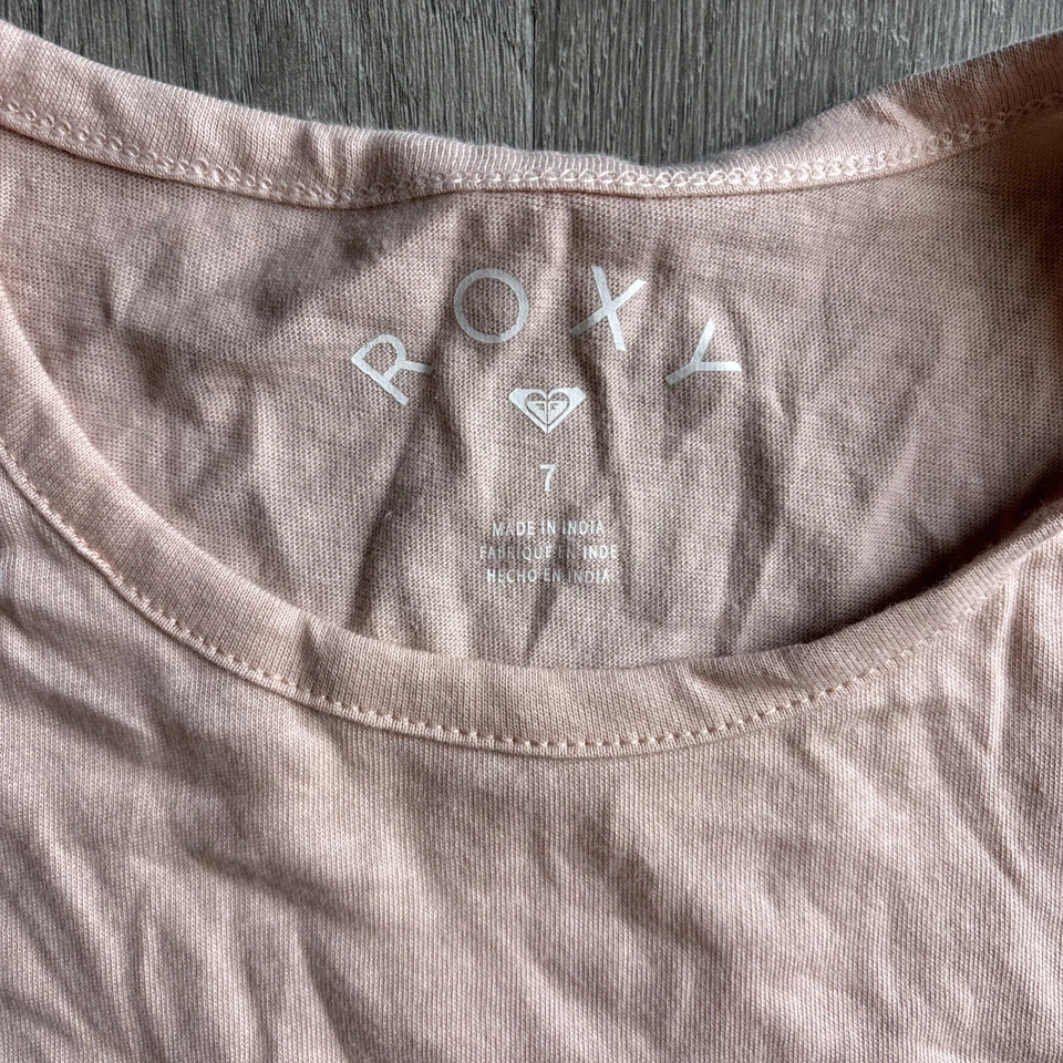 Camiseta rosa Roxy para niñas talla 7 mejor ahora A Foto 2 de 4