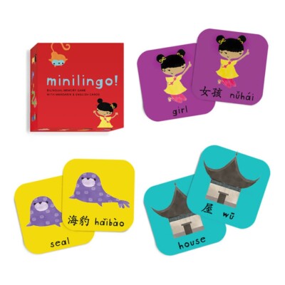 Minilingo Mandarin-Englisch Memory Spiel Lernkarten von Worldwide Buddies