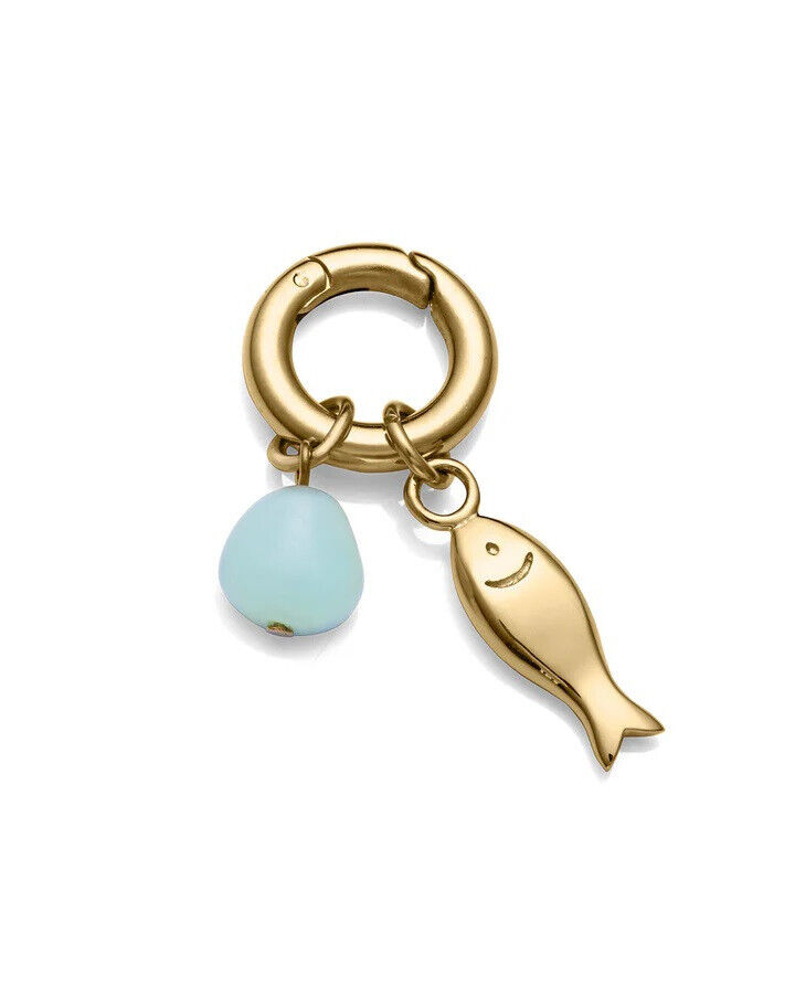 Charm Viceroy Acero Dorado y Piedras Natural Colección Laura Escanes 14179m01012