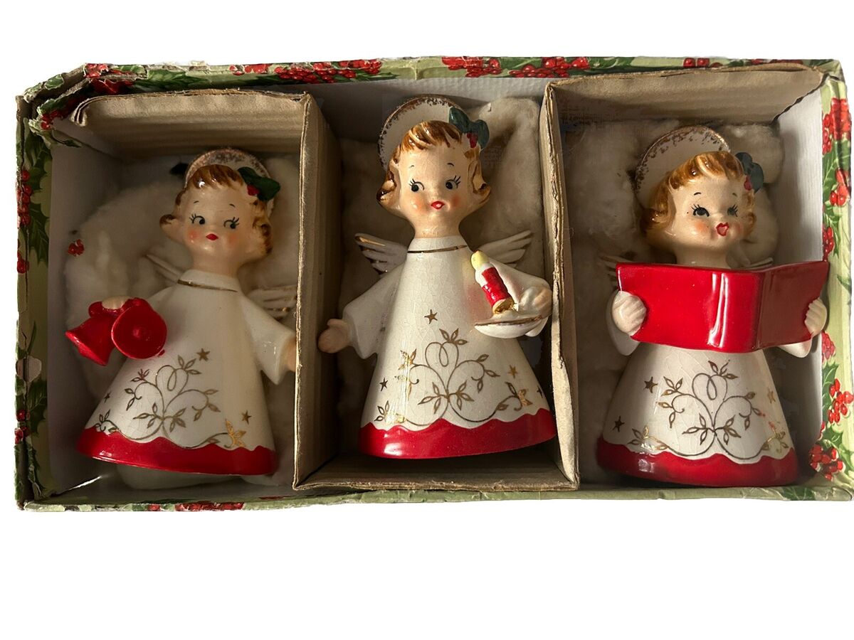 Vintage Christmas Angel Bell Trio 4 Vintage Christmas Angel Bell Trio 4