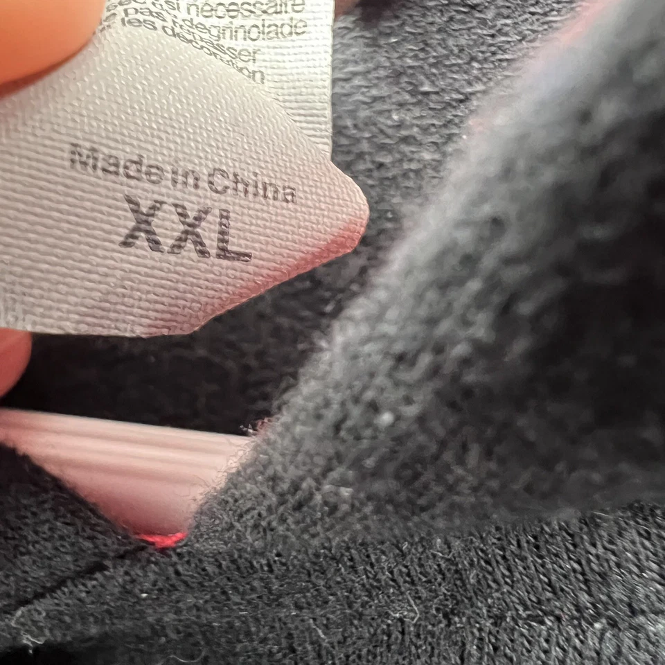 Embroidered Nissan Logo Black Pullover Hoodie Size 2xl Lightweight - Image 4 of 4