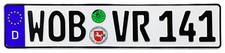 Vw Wolfsburg Rear German License Plate Wob By Z Plates With Unique Number New