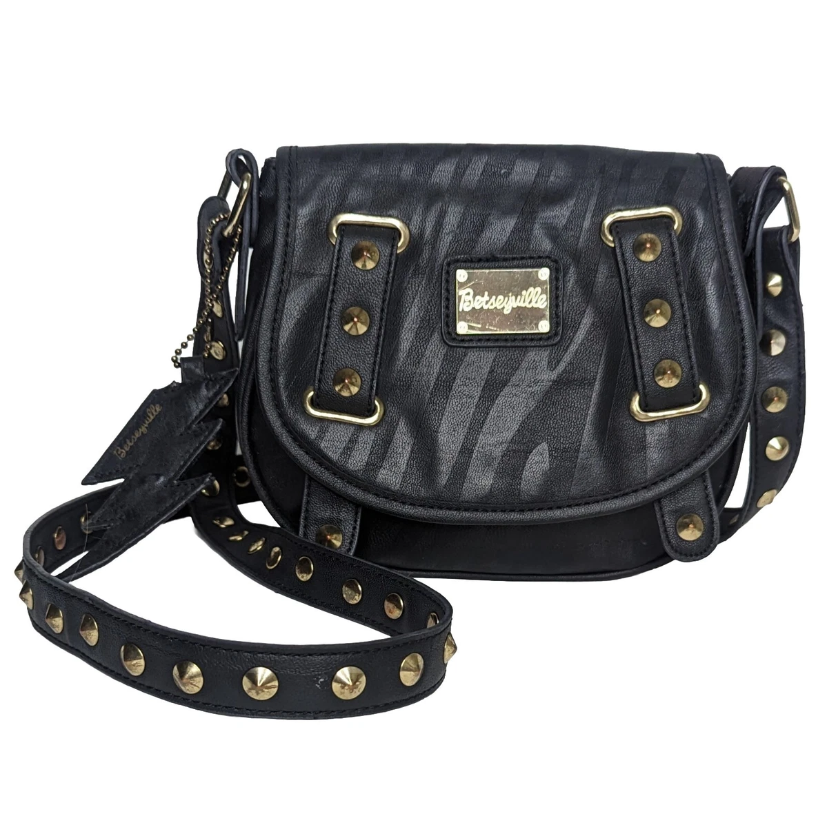 Betsey johnson studded purse sale