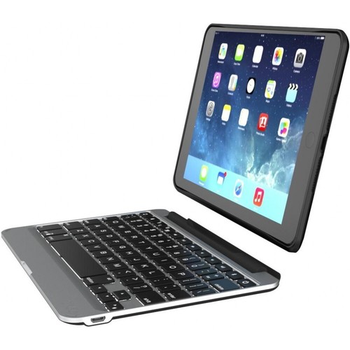 ZAGG iPad Mini 4 keyboard / Tastatur - Slim Book - AZERTY - Bluetooth - Schwarz - Afbeelding 3 van 4