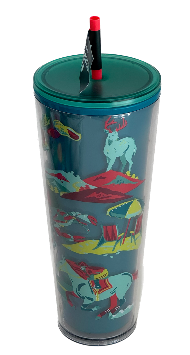 Starbucks Virginia Discovery 24oz Cold Cup Travel Tumbler With Lid