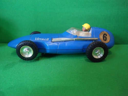 Scalextric 1:32 C55 1960s Triang Blue Vanwall Grand Prix Slot Car For Restore - Picture 7 of 14