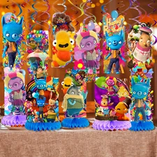 TUMBLE LEAF PARTY SUPPLIES BIRTHDAY DECORATION BALLOON TABLEWARE SWIRL DISPlaY