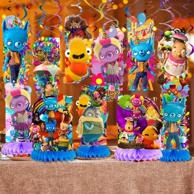 JEWELESPARTYZ TUMBLE LEAF PARTY SUPPLIES BIRTHDAY DECORATION BALLOON TABLEWARE SWIRL DISPlaY