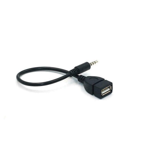 3.5mm Male Audio AUX Jack to USB 2.0 Type A Female OTG Converter Cable A4M2 P2T1 - Zdjęcie 6 z 12