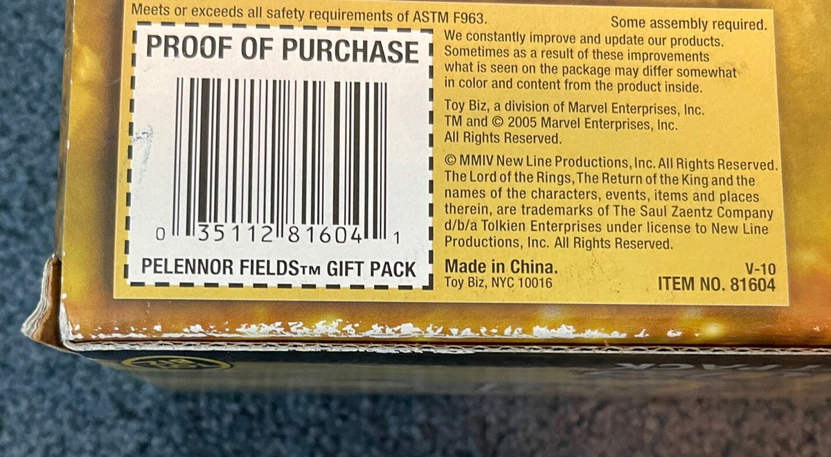 Lord of the Rings LOTR Return of the King Pelennor fields gift