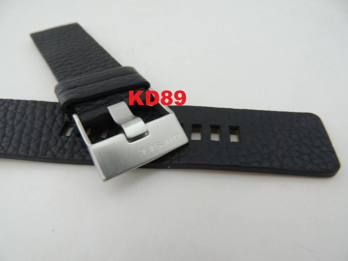 Genuine ORIGINAL DIESEL DZ 1766 BLACK leather strap band 24mm eBay