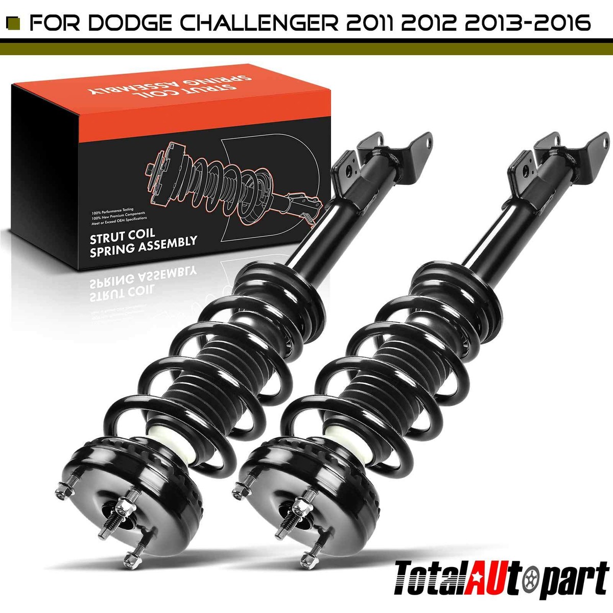 2x Strut & Coil Spring Assembly for Dodge Challenger 2011