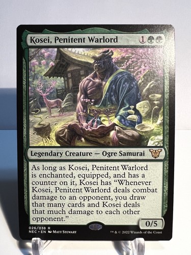 Kosei, Penitent Warlord | MtG Magic Commander Kamigawa Neon Dynasty |English |NM