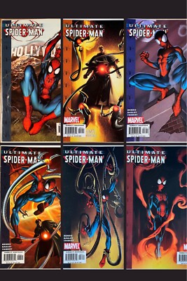 Marvel Ultimate Spider-Man #54 #55 #56 #57 #58 #59 2004 Hollywood Complete Set!