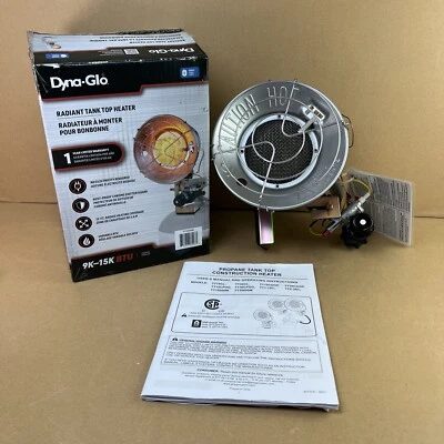 Dyna-Glo Portable Heater Single Burner Radiant Tank Top Propane 3-Heat Setting - Image 1 of 4