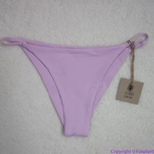 NEW Toast Swim Free People String Bikini Bottom, light purple, M