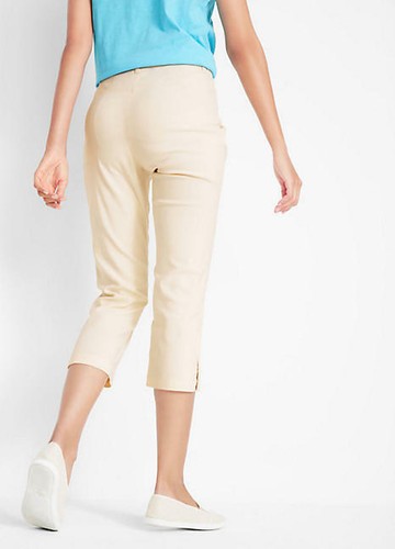 LADIES BPC COLLECTION /BON PRIX BENGALINE CROPPED TROUSERS UK 22 BNEW - Picture 3 of 6