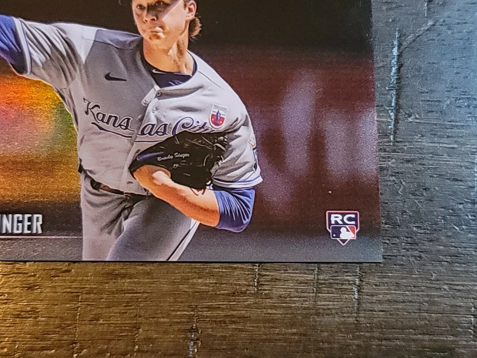 🔥 Brady Singer 2021 topps stadium club Chrome Refractor Rookie Card SP 🔥 - Image 3 of 4