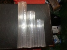HUGE Lot 50 pcs of Clear .025 Acrylic Rods, three sizes, and 60 connectors