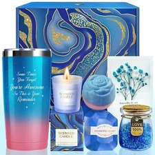 Gifts for Women, Bath Relaxing Spa Gift Basket Set, Valentines Day Gifts for Her