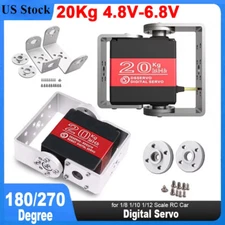 20KG RDS3218 Digital Servo Motor 180/270 Degree Dual Shaft RC Robot Arm Servos 