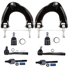 8x Front Upper Control Arm Ball Joint Tie Rod End For 1988-1991 Honda CRX Civic