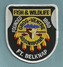 FORT BELKNAP MONTANA GROS-VENTRE ASSINIBOINE TRIBAL FISH & WILDLIFE PATCH