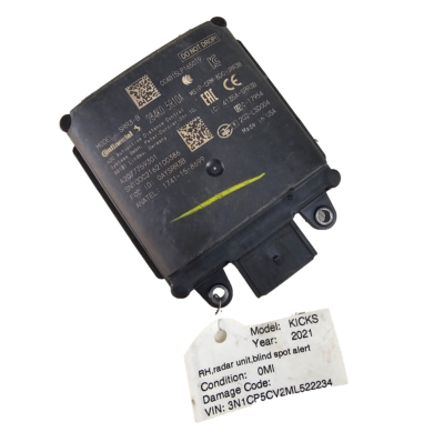 パーツ ARS410NN Nissan kicks Rador Assy ⭐2021-2024 Nissan Kicks Sensor Blind Spot Radar Monitor OEM 284K0