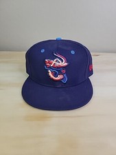 New Era 59fiftyJacksonville Jumbo Shrimp Hat Cap B 7 3/8 Midnight Navy Bold City