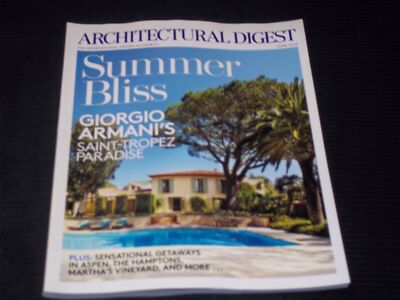 2015 JUNE ARCHITECTURAL DIGEST MAGAZINE - GIORGIO ARMANI'S PARADISE - H 5565