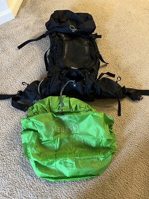 Osprey Kestrel 38L Men's Backpacking Backpack, Black, M/L | eBay