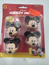 Vintage Disney Mickey Mouse Rare Zipper Pulls New in package