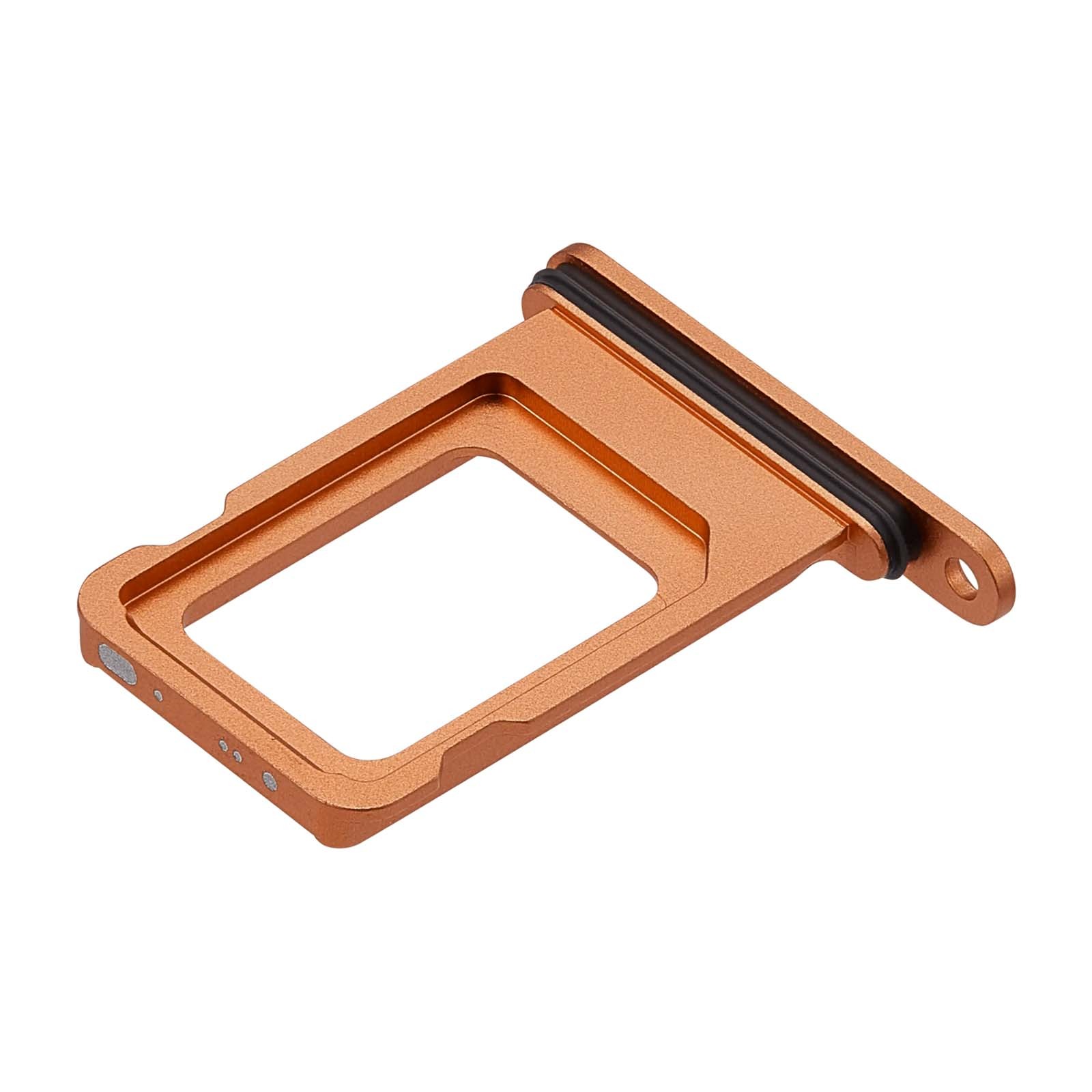 Support Nano SIM iPhone 17 Pro orange en alliage de précision - 3