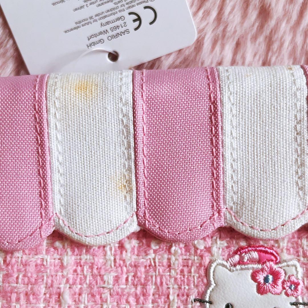Hello Kitty 2004 Poodle Tweed Wallet Rare Overseas Limited Edition
